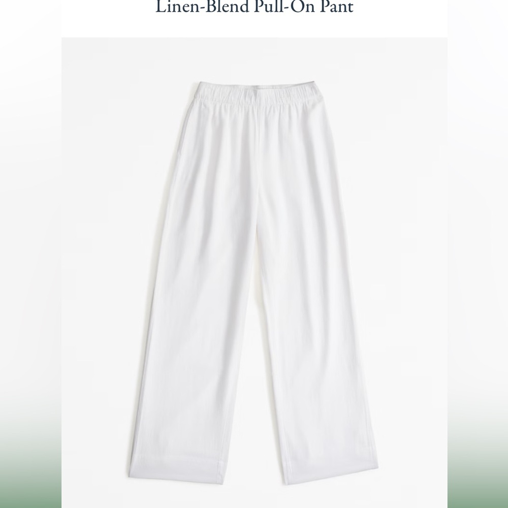 NWT Abercrombie Pull On Linen Pants